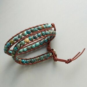 SUNDANCE CHAN LUU ENDLESS TURQUOISE WRAP BRACELET